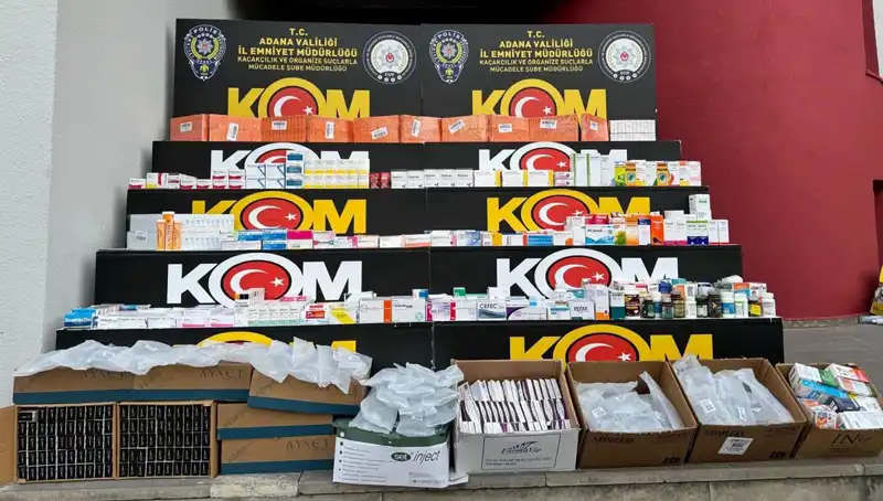 Adana'da Yasa Dışı İlaç Operasyonu: Sağlığa Tehdit Ortaya Çıktı